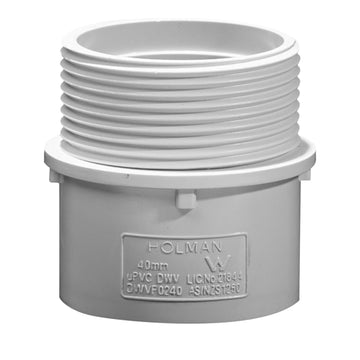 DWV 100 BSP Male Iron to DWV Socket