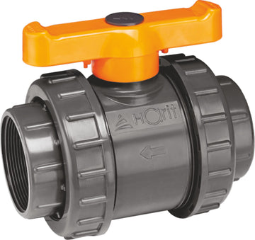 Poly Valve Double Union 90mm