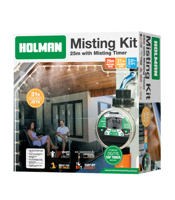 25m Charcoal Misting Kit w / Timer