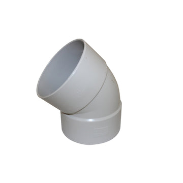 DWV Bend M&F Plain 225mm 45Deg