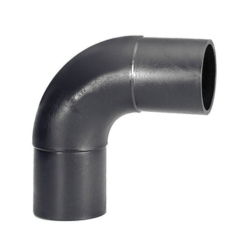 Plasson 1000mm 90° Seamless Long Spigot Bend PE100 SDR17