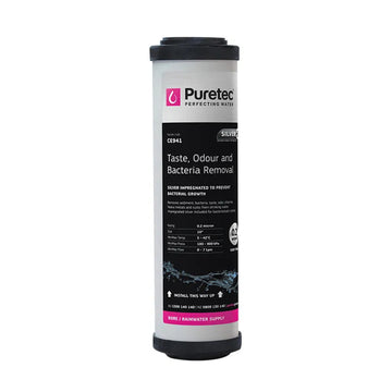 Ceramic Standard Dia 2.5" Cartridge, 10", 0.2um, silver Impregnated