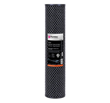 Dual Purpose Carbon Large Dia 4.5" Cartridge, 20", 10um
