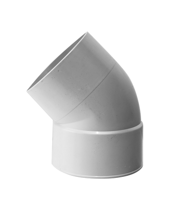 DWV Bend F&F Plain 150mm 45Deg