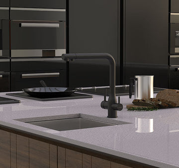 TRIPLA Elite 3-in-1 Straight Mixer Tap - Brushed Gold Stainless Steel