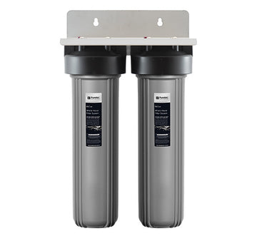 Whole House Rainwater Filter 1" conn, 10" Lge Dia, PL20MP1 + PX01MP1 incl, 75 lpm