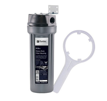 Filter Housing, Grey 10 inch, 1/2 Connection w/ bracket & spanner