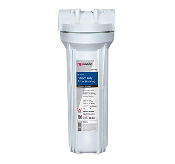 Standard Dia Filter Housing, 10", white, 1/4 conn