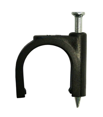 19mm Mounting Clips with Masonry Nail (10pk)