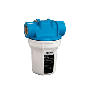 Large Connection Filter Housing, 5 inch, white, 1 conn
