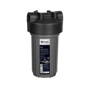 Large Connection Filter Housing, 10 inch, clear, 1 conn