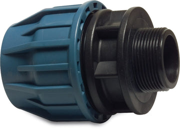 Poly Compression Male Adaptor 25mm x 1/2"