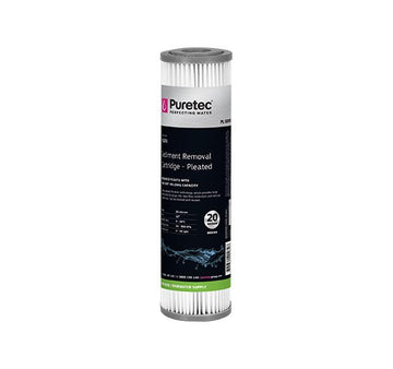 Pleated Cartridge Standard dia 2.5", 10 inch, 20um