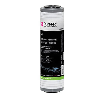 Ribbed Standard Dia 2.5" Cartridge, 10 inch, 5um