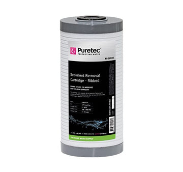 Ribbed Large Dia 4.5" Cartridge, 10 inch, 25um