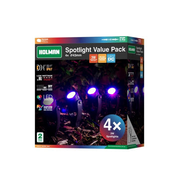 43mm x 4 RGB Spot Light Value Pack