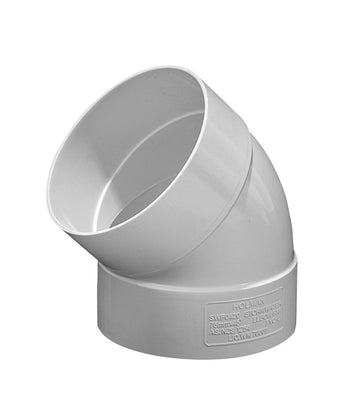 SRB Storm PVC Elbow F&F 75mm 45Deg