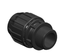 Poly Compression Male Adaptor 25mm x 1"