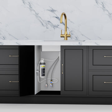 TRIPLA Elite 3-in-1 Gooseneck Mixer Tap - Chromed Stainless Steel