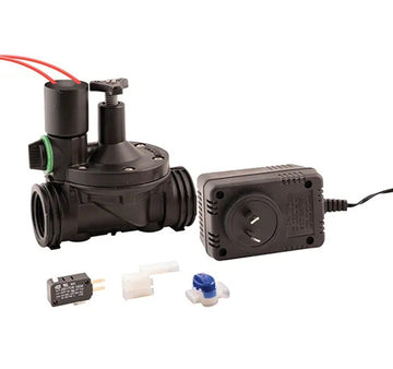 Solenoid Kit, Normally Open, No Bypass, 25mm, Incl Power Supply, Gel Connector & Microswitch