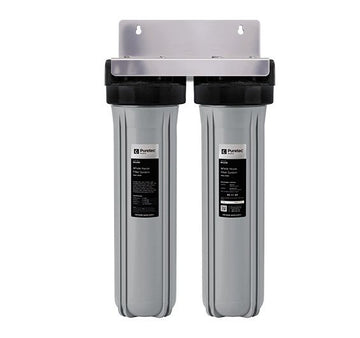 Twin 20" Large Dia Housing 25mm conn + filters for Mains Water