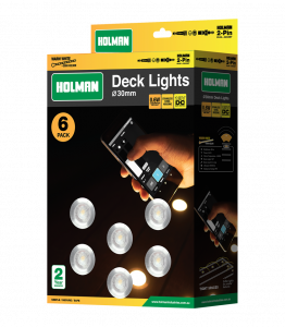Deck Light 30mm x 0.6W - white ( pack 6 )
