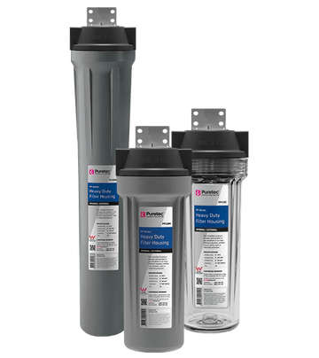 Standard Dia Filter Housing, 10", Grey, 3/4 conn