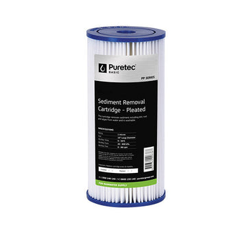 Pleated Large Diameter 4.5" Cartridge, 10", 1um Cyst Reduction