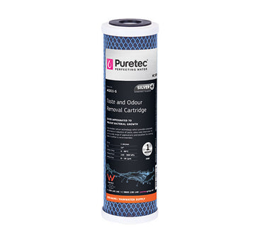 Moulded Carbon Standard Dia 2.5" Cartridge, 10", 1um