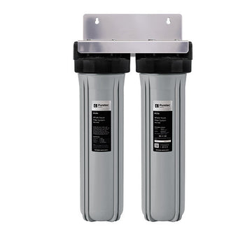 Twin 20" Large Dia Housing 25mm conn + filters for Rainwater