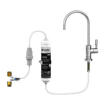Inline filter system, high loop faucet, with Silver Carbon IL150Q