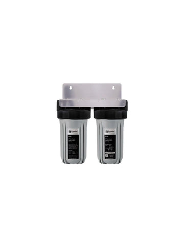 Twin 10" Large Dia Housing 25mm conn + filters for Mains Water